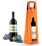 RYDDOY Wine Gift Bag, Reusable Leather Wine Tote Carrier, Single Bottle Champagne Beer Gift Bags ...