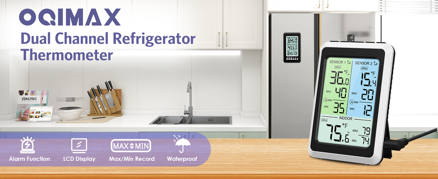 wireless refrigerator thermometer