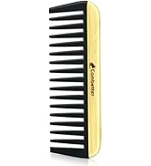 Combeter Bambooo Wide Tooth Comb for Men, Women - Anti-Static Durable Bakelite & Eco-Friendly Woo...