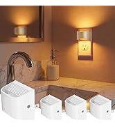 VOLISUN Amber Night Light, 4 Pack Up and Down LED Night Light with Dusk to Dawn Light Sensor, 180...