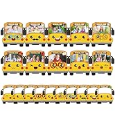gisgfim 80Pcs School Bus Cutouts Back to School Decorations Bulletin Board Yellow Bus Paper Cut-O...