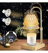 KILOGOGRAPH Candle Warmer Lamp with Timer - Plug in Wax Warmer for Scented Wax, 2 LED Dimmable Li...