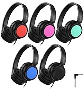 iClever Kids Wired Headphones for School Students K-12 & Teachers, Durable PP Material, Tangle Fr...