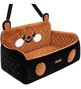 OUTONLIFE Large Dog Car Seat for Dogs up to 55 lbs or 2 Small Dogs, High-Density Foam Pet Travel ...