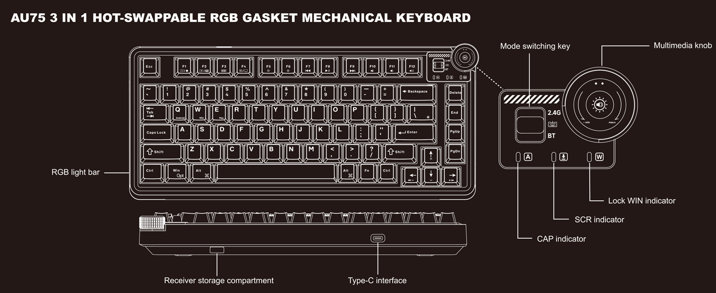 WIRELESS GAMING KEYBOARD