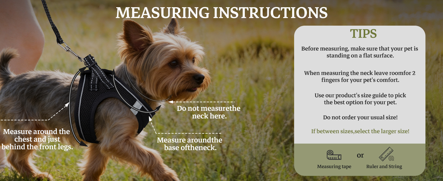 MEASURING INSTRUCTIONS