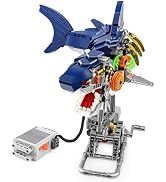 OWNONE 1 Mechanical Shark Building Set for Kids & Adults - with Motor, Shark Swimming Function, D...