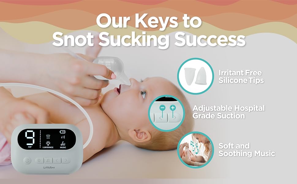 nasal aspirator sucker electric booger sucker cleaner infant congestion mucus vacuum newborn