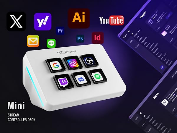streaming deck stream macro pad keypad keyboard key custom programmable gaming shortcut customized