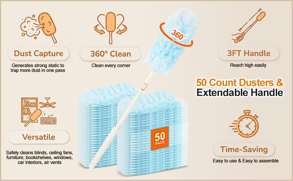 50 Count Heavy Duty Duster Refills