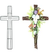 DOITOOL 2pcs Shaped Wreath Frames Wreath Support for DIY Craft Supplies for Easter and Holiday De...