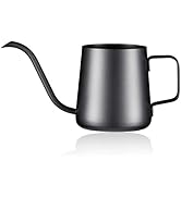 PARACITY Pour Over Kettle Gooseneck Spout Coffee Tea Pot 12OZ Hanging Ear Hand Blunt Long Narrow ...