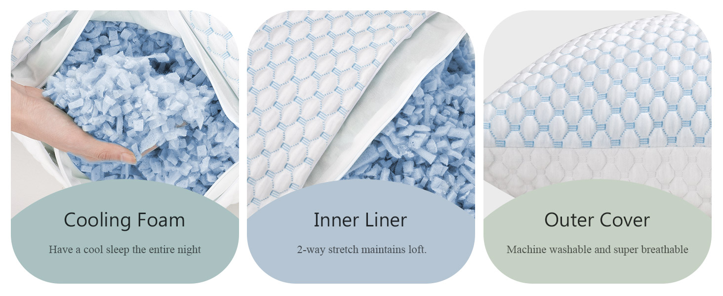 Shredded Memory Foam Pillows