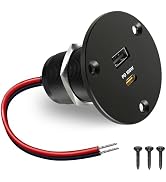 Obeaming 118W RV USB Outlet 100W PD3.0 Type-C Laptop Outlet, Dual Port Fast Charging for Drone, S...