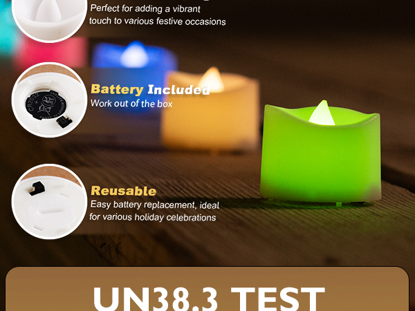 Color Changing Tea Lights Candles Battery Operated