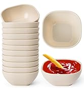 SHECIPIN 12 Pack Unbreakable Dipping Bowls, 4.5 OZ Soy Sauce Dishes,Wheat Straw Small Dessert Bow...