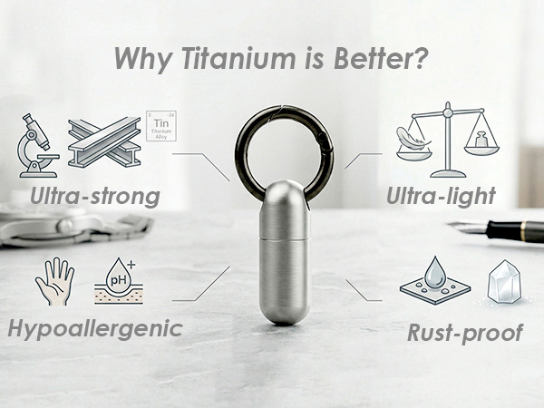 TC11 titanium pill case