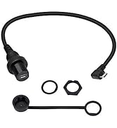 30cm Right Angle Micro USB 5 Pin Male to Female Car Flush Mount Dash Waterproof Extension Cable f...