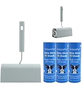 Extra Sticky Large Surface Lint Roller, 6.3'' Giant Lint Roller for Pet Hair, Lint Remover Roller...