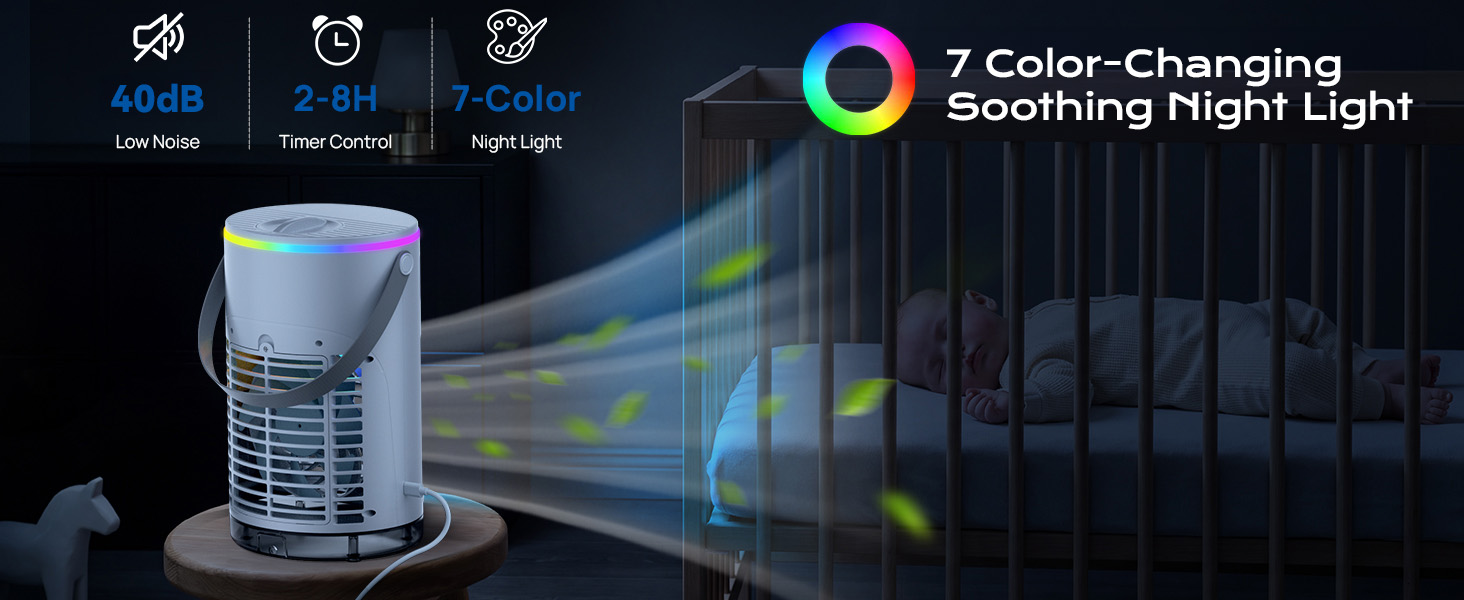 Compact nightstand portable air conditioners for apartments provides whisper-quiet breeze for sleep