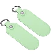 MECCANIXITY Leather USB Flash Drive Holder,Keychain Holder Portable Storage USB Case Protective C...