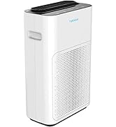 Habitat Medium Room Air Purifier with HEPA 13 Activated Carbon Filtration System, Real-Time Air Q...