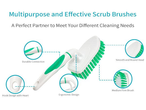 Multipurpose heavy duty scrub brush,a great partner to meet your different need