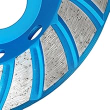 Diamond Concrete Masonry Grinding Cup Wheels 115mm Set Double Row Turbo Row Segment Shaping Cleaning