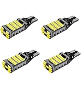 Sylvil 4 PCS LED Reverse Lights, T15 4014 45SMD Back Up Light Turn Signal Bulb, 6500K Super Brigh...