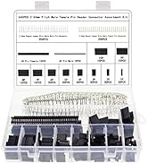 OCR 640Pcs Dupont Connector Kit 2.54mm Pitch Crimp Pin Housing Connector and Male Female Crimp Pi...