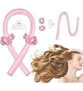 CORATED Heatless Curling Rod Headband, No Heat Silk Ribbon Rollers for Overnight Sleeping Curls, ...