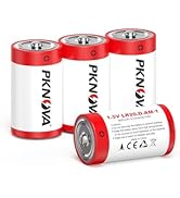 PKNOVA D Batteries 4 Pack, 1.5v LR20 D Cell Batteries, Long-Lasting Alkaline Size D Batteries for...