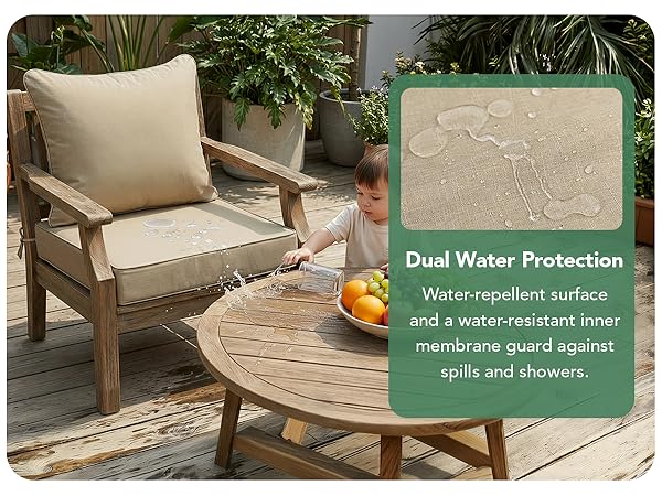 outdoor chair cushions splash-proof