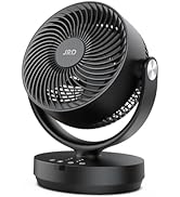 JRD Air Circulator Fan for Bedroom, 13Inch 28dB Quiet Table Fan with Remote, 90°Oscillating Fan, ...