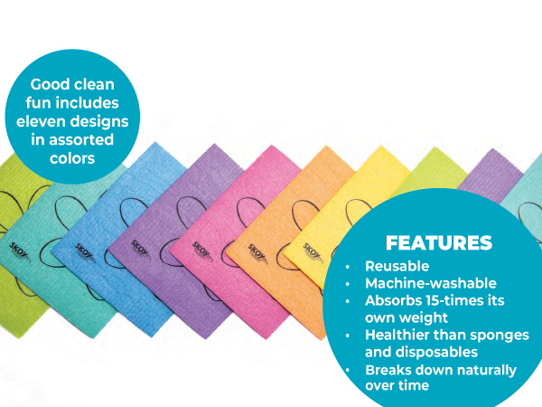 Skoy Cloth, reusable, sustainable, paper towel alternative, sponge