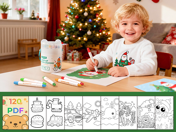 christmas crayons stuff stocking for kids