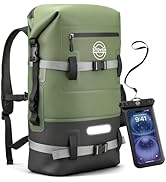 STOVER 5/10/25/30/40/55L Waterproof Dry Bag- Roll-Top Backpack w/Phone Case- Kayaking, Hiking, Ca...