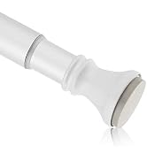 Amazer Spring Tension Shower Curtain Rod, 42-72 Inches Rust-Resistance Shower Curtain Rod Bathroo...