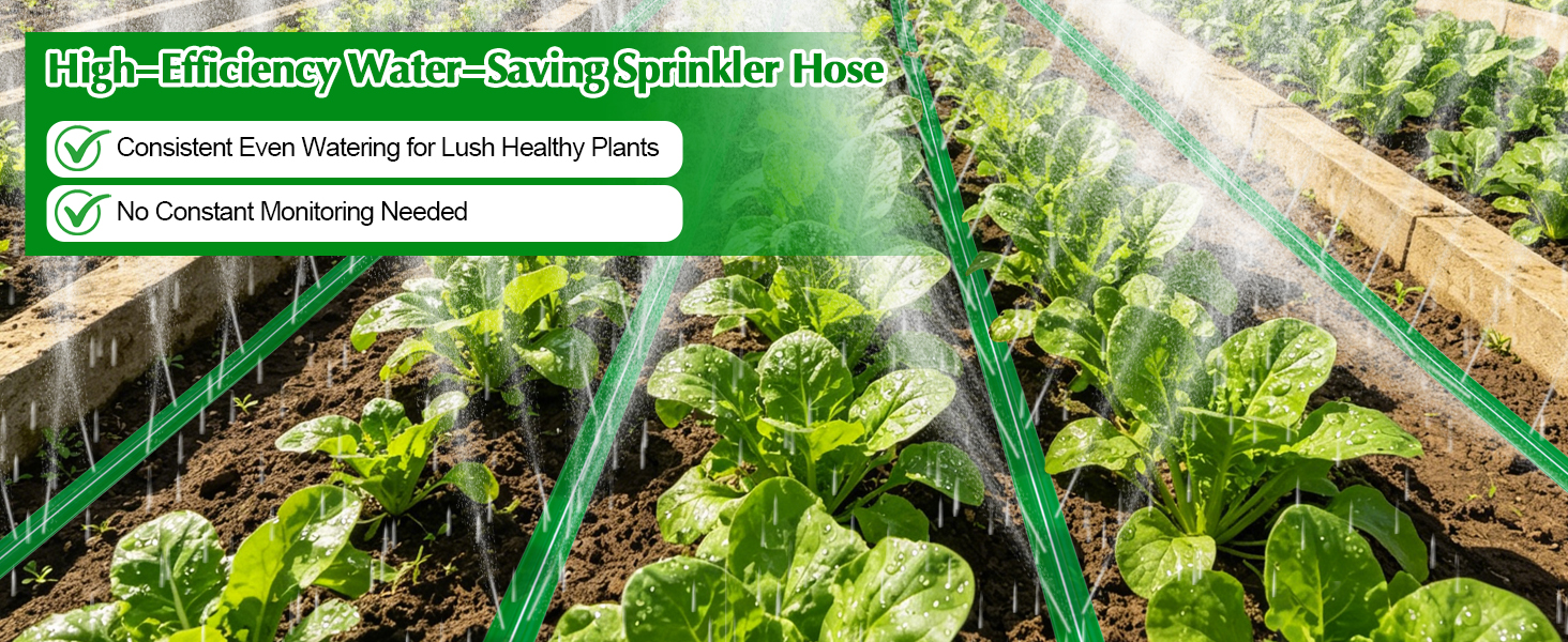 sprinkler hose with holes