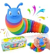 Cevioce Fidget Slug Toy, Sensory Slug Fidget Toys for Kids & Adults, 1Pc Autism Sensory Toys for ...