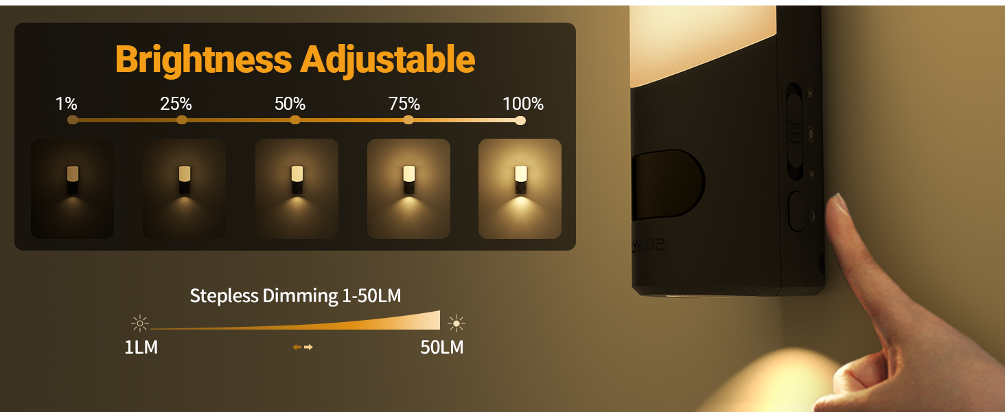 dimmable night light