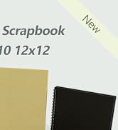 Popotop 8x8 Inch Scrapbook Photo Album, 60 Page Decorative Kraft Paper Book for 4x6 Pictures, DIY...