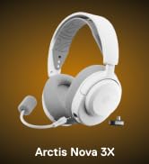 SteelSeries Arctis Nova 3X Wireless Gaming Headset - White | Mobile App Control — 40 HR Battery —...