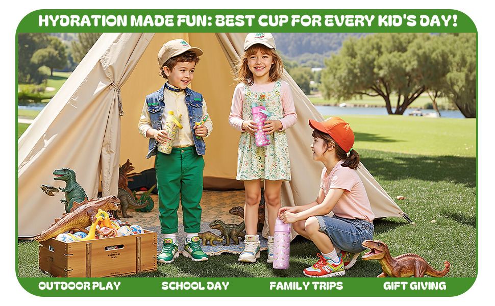 Best Cup for Every Kid's Day Outdoor Play, School Day, Family Trips, Gift Giving.