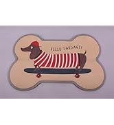 Casaido Feeding Mat for Food and Water Bowl, Absorbent-No Stains Quick Dry Dog Water Bowl Dispens...