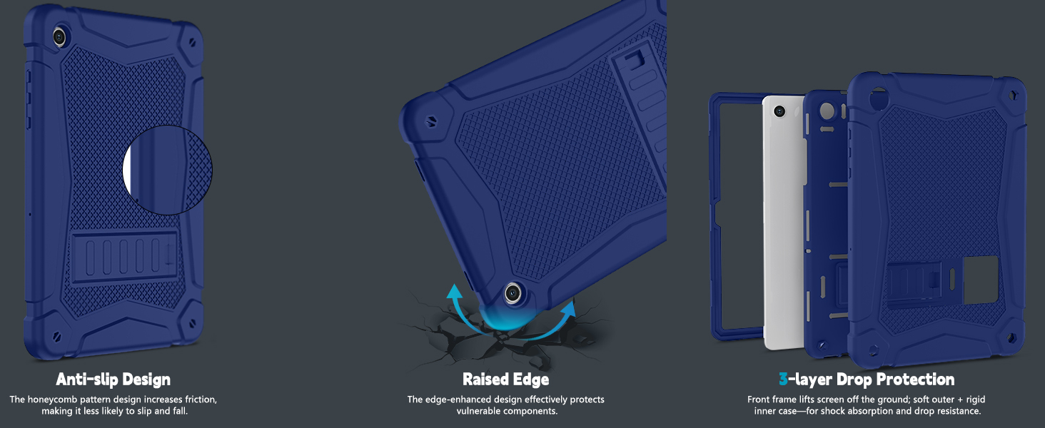 Shockproof Case for Samsung galaxy tab a11 plus and a9 plus 11 inch with kickstand