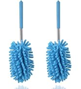 Microfiber Duster for Cleaning, Dusters with Telescoping Extension Pole, Extendable Washable Mini...