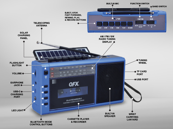 Packed with versatile features, the J-200BT