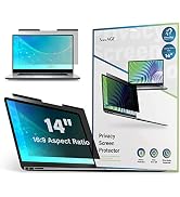 SenseAGE 14 Inch Magnetic Privacy Screen for Laptop 16:9 Widescreen Display, Easy On/Off Privacy ...