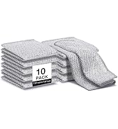 Inkhut Non Scratch Wire Dishcloth, Multipurpose Wire Dishwashing Rag for Wet and Dry, Multifuncti...